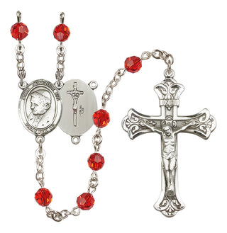 Sterling Silver 6mm Pope Emeritace  Benedict XVI Rosary