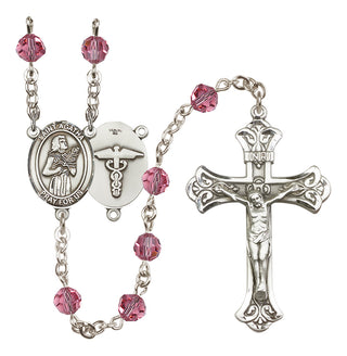 Sterling Silver 6mm Saint Agatha / Nurse Rosary