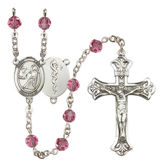 Sterling Silver 6mm Saint Luke the Apostle / Doctor Rosary