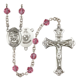 Sterling Silver 6mm Saint Michael / Marines Rosary