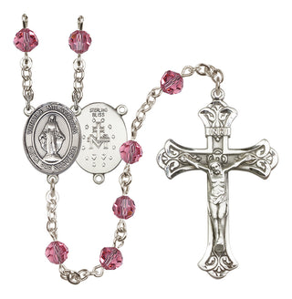 Sterling Silver 6mm Virgen Milagrosa Rosary