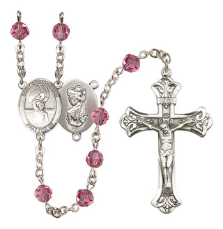 Sterling Silver 6mm Saint Christopher/Water Polo Men Rosary