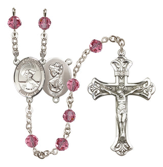 Sterling Silver 6mm Saint Christopher/Water Polo Women Rosary