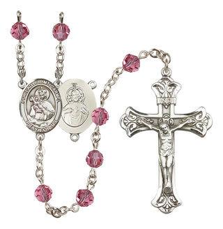 Sterling Silver 6mm Our Lady of Mount Carmel Rosary