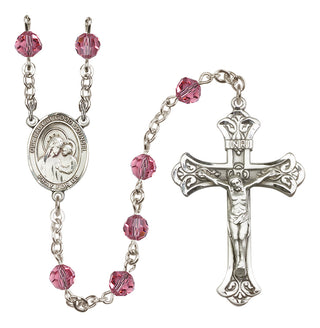 Sterling Silver 6mm Our Lady of Good Counsel  Engraved Catholic Rosaries