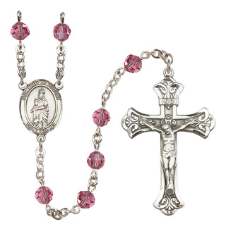 Sterling Silver 6mm Our Lady of Victory  Engraved Catholic Rosaries