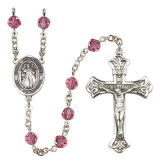 Sterling Silver 6mm Divina Misericordia Rosary