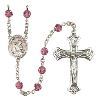 Sterling Silver 6mm Blessed Herman the Cripple  Engraved Catholic Rosaries