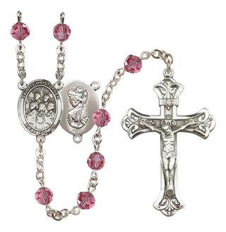 Sterling Silver 6mm Saint Christopher / Choir Rosary