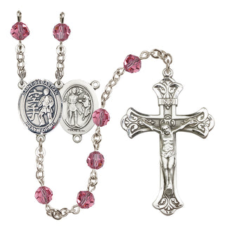 Sterling Silver 6mm Saint Sebastian/Karate Rosary