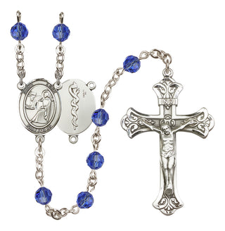 Sterling Silver 6mm Saint Luke the Apostle / Doctor Rosary
