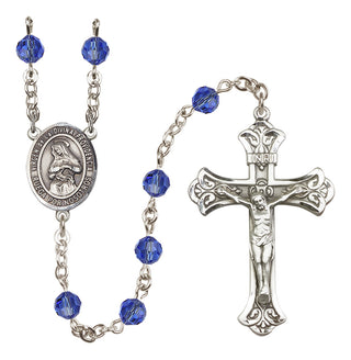 Sterling Silver 6mm Virgen de la Divina Providencia  Engraved Catholic Rosaries