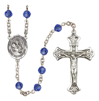 Sterling Silver 6mm San Ramon Nonato  Engraved Catholic Rosaries