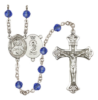 Sterling Silver 6mm Scapular  Engraved Catholic Rosaries