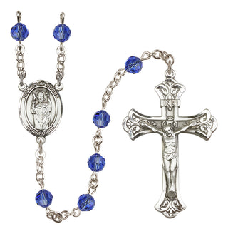 Sterling Silver 6mm Saint Stanislaus  Engraved Catholic Rosaries