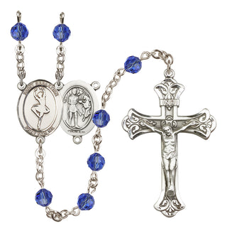 Sterling Silver 6mm Saint Sebastian/Dance Rosary