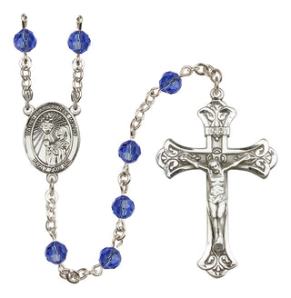 Sterling Silver 6mm Saint Margaret Mary Alacoque  Engraved Catholic Rosaries