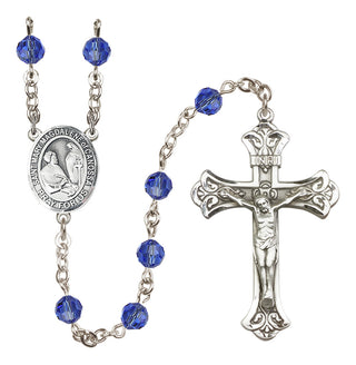 Sterling Silver 6mm Saint Mary Magdalene of Canossa  Engraved Catholic Rosaries