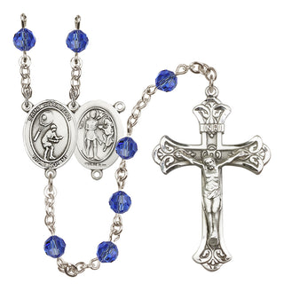 Sterling Silver 6mm Saint Sebastian / Tennis Rosary