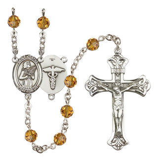 Sterling Silver 6mm Saint Agatha / Nurse Rosary