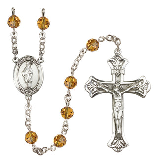 Sterling Silver 6mm Saint Gregory the Great  Engraved Catholic Rosaries