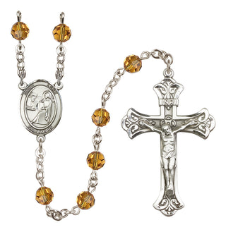 Sterling Silver 6mm Saint Luke the Apostle Rosary