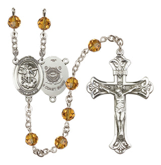 Sterling Silver 6mm Saint Michael / Coast Guard Rosary