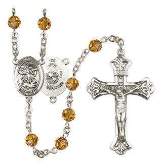 Sterling Silver 6mm Saint Michael / Marines Rosary