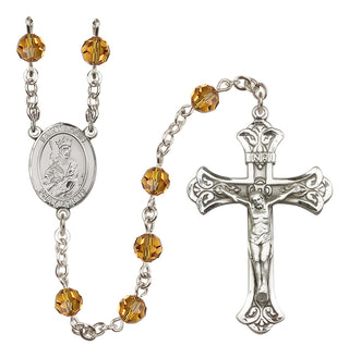 Sterling Silver 6mm Saint Louis  Engraved Catholic Rosaries