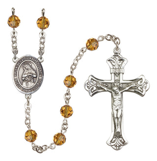 Sterling Silver 6mm Virgen de la Divina Providencia  Engraved Catholic Rosaries