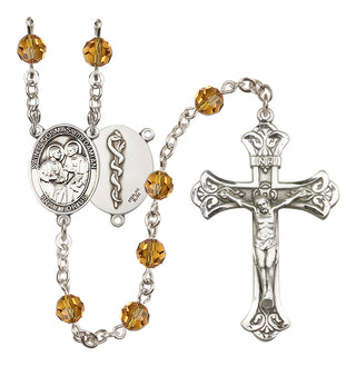 Sterling Silver 6mm Saints Cosmas & Damian / Doctors Rosary