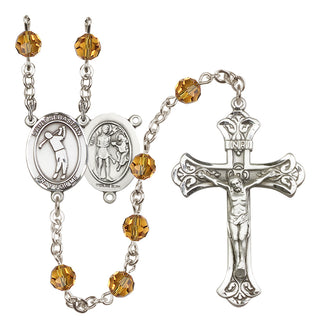 Sterling Silver 6mm Saint Sebastian/Golf Rosary