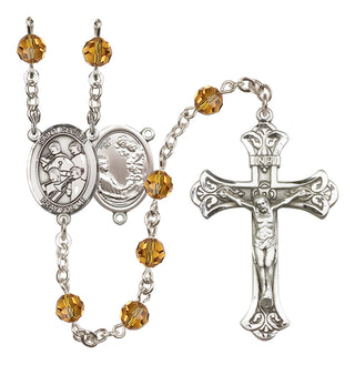 Sterling Silver 6mm Saint Cecilia / Marching Band Rosary