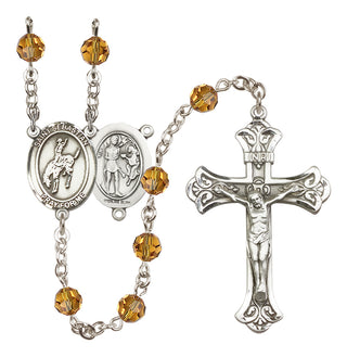 Sterling Silver 6mm Saint Sebastian / Rodeo Rosary