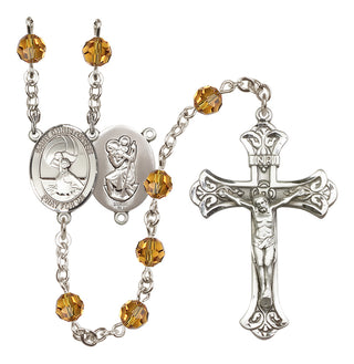 Sterling Silver 6mm Saint Christopher/Water Polo Women Rosary