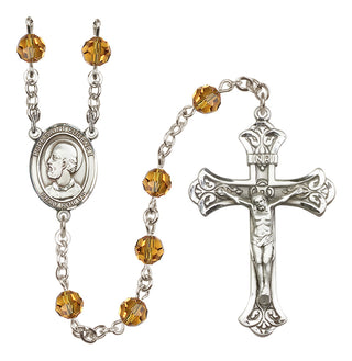 Sterling Silver 6mm Pope Saint Eugene I  Engraved Catholic Rosaries