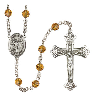 Sterling Silver 6mm Saint Vitus  Engraved Catholic Rosaries