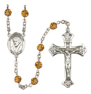 Sterling Silver 6mm Saint Peter Canisius  Engraved Catholic Rosaries
