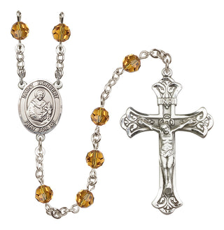 Sterling Silver 6mm Saint Norbert of Xanten  Engraved Catholic Rosaries