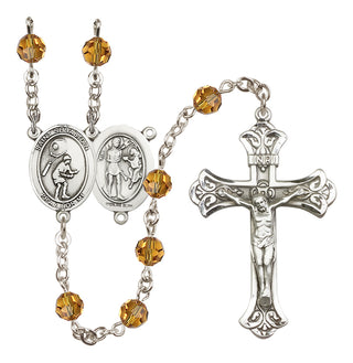 Sterling Silver 6mm Saint Sebastian / Tennis Rosary