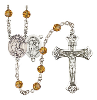 Sterling Silver 6mm Saint Sebastian/Soccer-Women Rosary