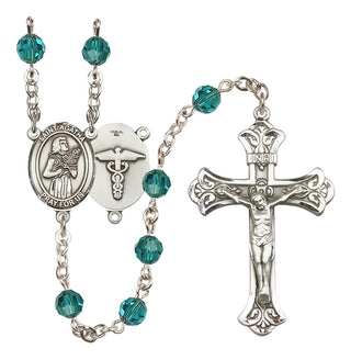 Sterling Silver 6mm Saint Agatha / Nurse Rosary