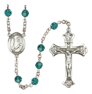 Sterling Silver 6mm Saint Dominic de Guzman  Engraved Catholic Rosaries