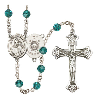 Sterling Silver 6mm Saint Joan of Arc /Coast Guard Rosary