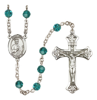Sterling Silver 6mm Saint Jude Thaddeus  Engraved Catholic Rosaries