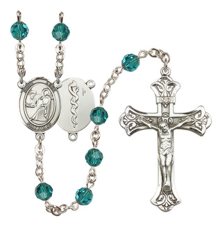 Sterling Silver 6mm Saint Luke the Apostle / Doctor Rosary