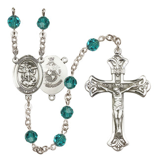 Sterling Silver 6mm Saint Michael / Marines Rosary