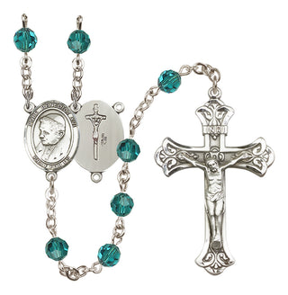 Sterling Silver 6mm Pope Emeritace  Benedict XVI Rosary