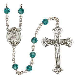 Sterling Silver 6mm Saint Rachel  Engraved Catholic Rosaries