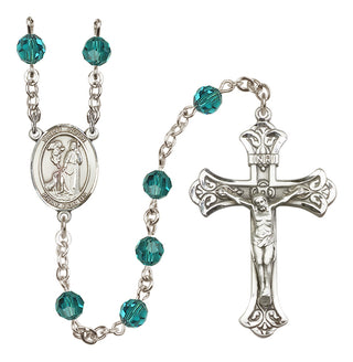 Sterling Silver 6mm Saint Roch  Engraved Catholic Rosaries